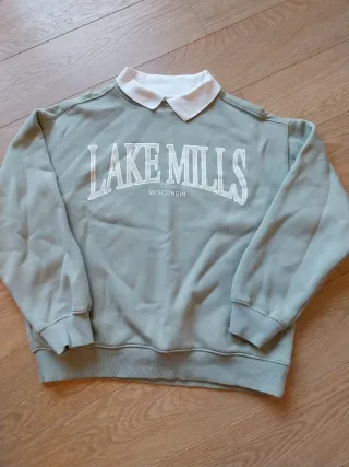 T 11-12 años 152 cm Sudadera con cuello Marca Zara