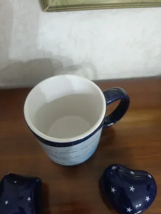 Tazza e portagioie a forma di cuore e stella