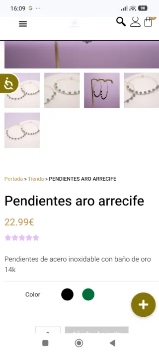Pendientes de aro GADITA