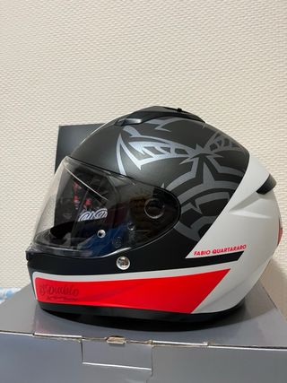 Casco HJC Moto Negro Rojo Blanco
