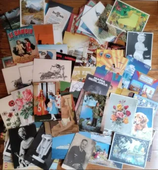 Lote de postales antiguas