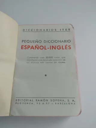 Diccionarios 1939 y 1949