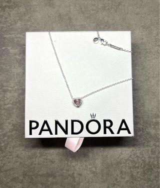 Collana Pandora Cuore in rilievo Rosa nuova