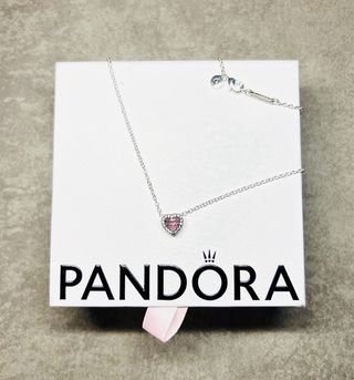 Collana Pandora Cuore in rilievo Rosa nuova