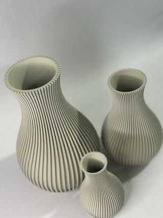 Set 3 Vasi Stampa 3D