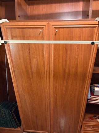 Cama 90cm con somier de madera y metal