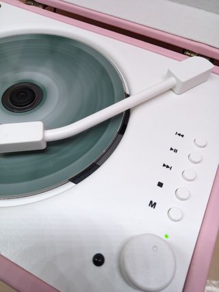 Lettore CD Klim MP3 USB BT Rosa Ricaricabile