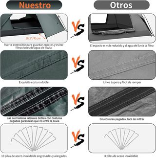 Tienda Campaña 3 Personas Instantánea