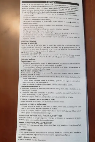 Tabla de bañera Invacare Marina H112