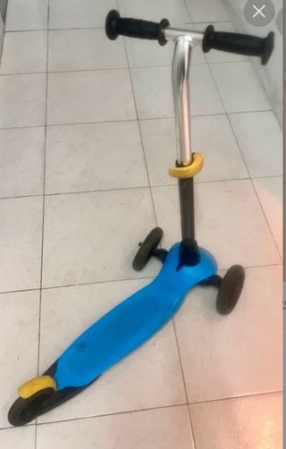 Patinete 3 ruedas azul