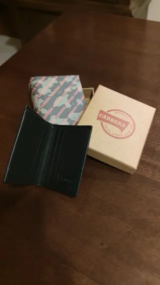 Portafoglio Uomo Carrera Nero/Grigio