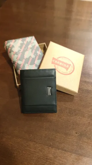 Portafoglio Uomo Carrera Nero/Grigio