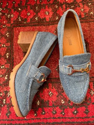 Zapatos de tacón vaqueros para mujer