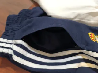 Chándal Retro Real Madrid Adidas Blanco y Azul