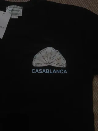 Camiseta Casablanca Diseño Gráfico Negro