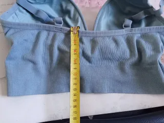 Sujetador elástico con relleno azul