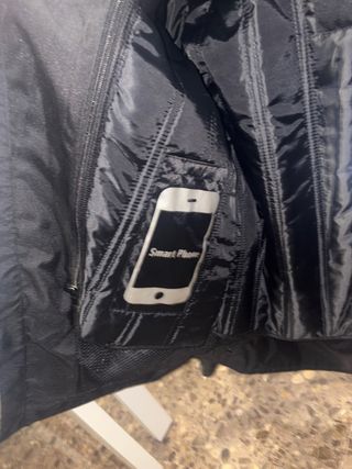 Chaqueta Moto Chica Negra y Rosa