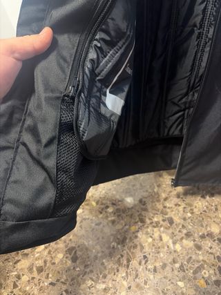 Chaqueta Moto Chica Negra y Rosa