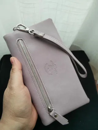 Cartera de Piel Santa Barbara Polo Club Beige