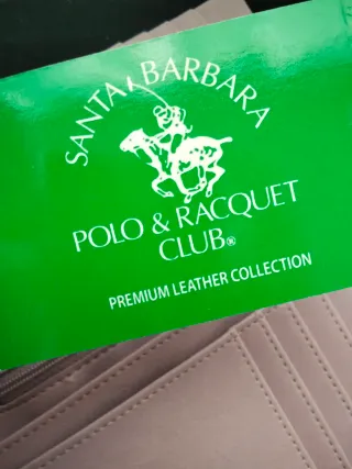 Cartera de Piel Santa Barbara Polo Club Beige