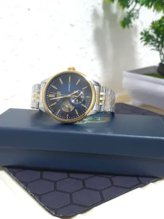 Reloj LIGE Automático Hombre Azul Dorado