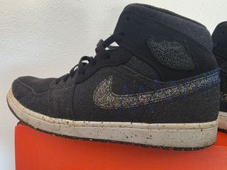 Zapatillas Jordan 1 Mid Negras Multicolor