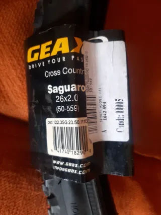 Cubierta Geax Saguaro 26x2.0 Nueva