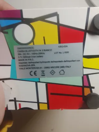 Cassa Bluetooth Kasanova Design Mondrian