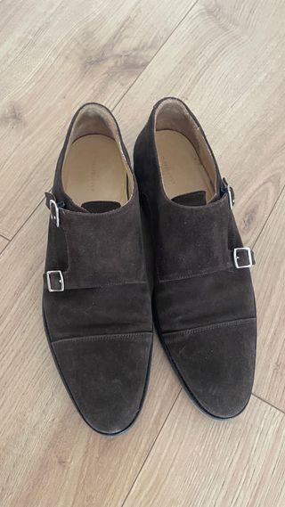 Zapatos Suitsupply Doble Hebilla Marrón T45