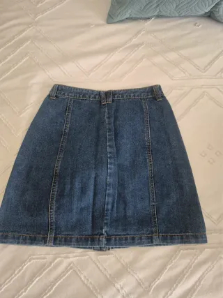 Falda vaquera mujer botones