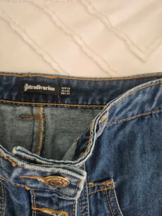 Falda vaquera mujer botones