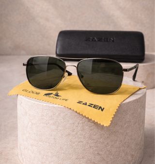 Gafa de sol IKALY plateadas y verdes nueva