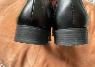 Zapatos Pitillos Negros Cordones