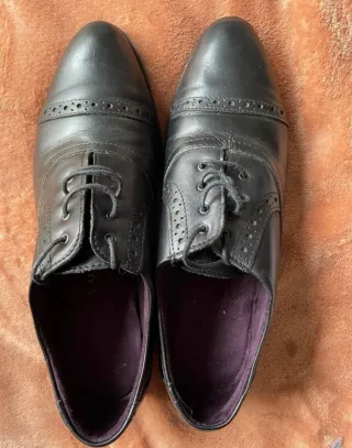 Zapatos Pitillos Negros Cordones