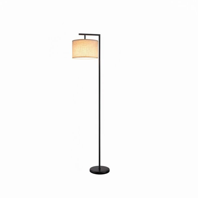 Lámpara de pie moderna tela y metal