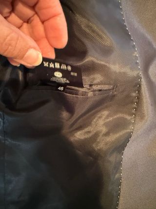 Traje de gala chico color azul petróleo/negro