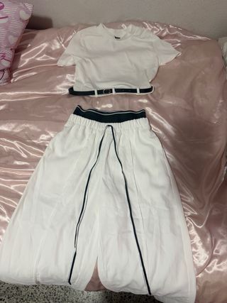 Conjunto dos piezas blanco