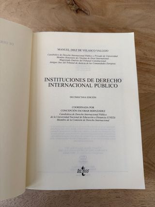 Libro de Derecho Internacional público UNED