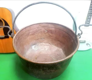 Gran CALDERO ANTIGUO de cobre