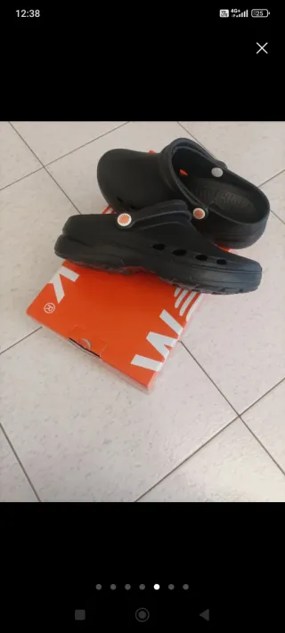 Ciabatte sanitarie nere donna