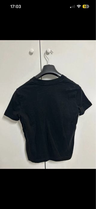 Maglia Calvin Klein nera con banda logo