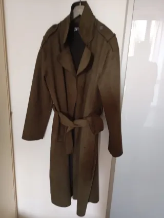 Cappotto Zara mezza stagione verde militare