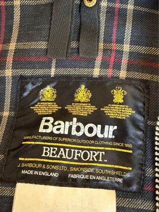 Barbour Beaufort Azul Talla L/52 Vintage