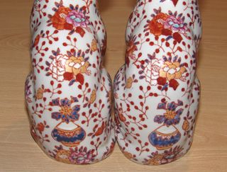 Gatos cerámica china estilo japonés Imari sellos