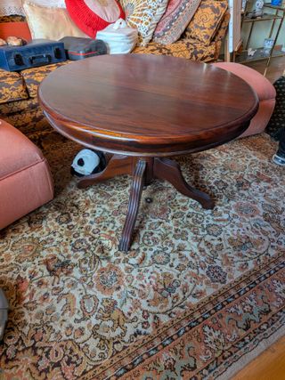 Mesa Redonda de Madera Clásica