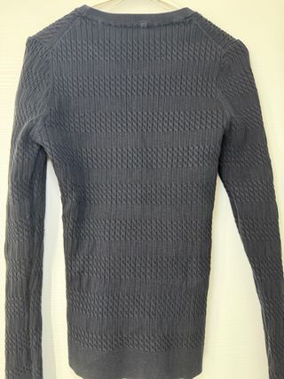 Maglione Tommy Hilfiger donna treccia blu M