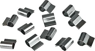 Windhager Clips de fijación de acero inoxidable, tapas de eje de luz, cubiertas de sótano, clips, kit de fijación, paquete de 12