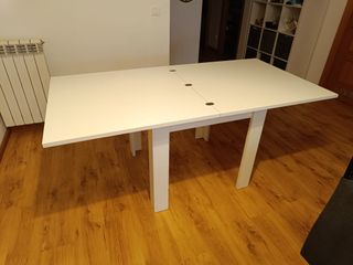 Mesa extensible madera blanca