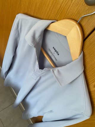 Polo Sepiia manga larga Talla S