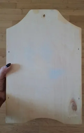 Portalettere in legno decorato